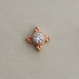 BVLA solid 14k rose gold Mini Kandy body jewelry